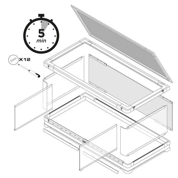 Exo Terra Vista 120 Panoramic Terrarium 3 Exo Terra Vista 120 Panoramic Terrarium - Image 3