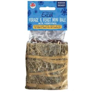 Burgess Excel Forage & Feast Hay Bale Cornflower 100g