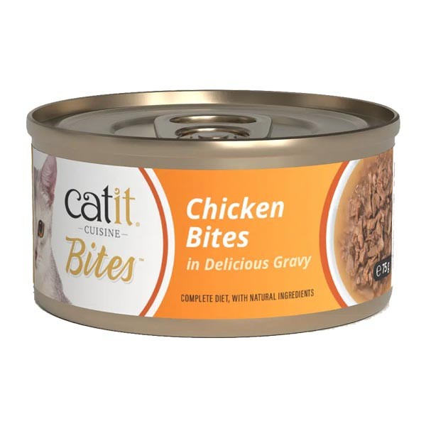 Catit Chicken Bites Wet Cat Food 75g 1 Catit Chicken Bites Wet Cat Food 75g
