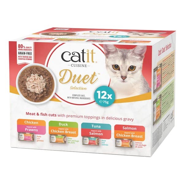 Catit Duet Variety Pack 12 x 75g 1 Catit Duet Variety Pack 12 x 75g