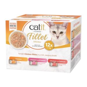 Catit Chicken Fillet Variety Pack 12x75g