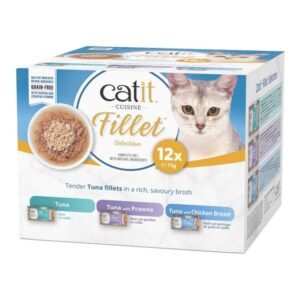 Catit Tuna Fillet Variety Pack 12x75g