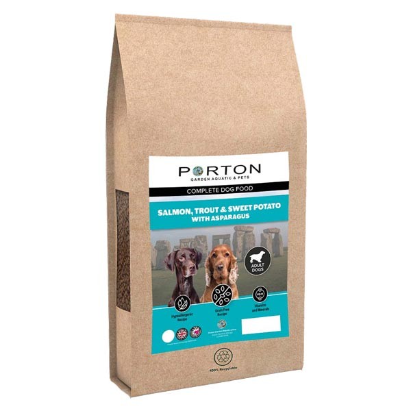 Porton Complete Salmon, Trout & Asparagus Grain Free 12Kg Dry Dog Food 1 Porton Complete Salmon, Trout & Asparagus Grain Free 12Kg Dry Dog Food
