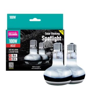 Arcadia Solar Basking Spotlight Twin Pack 100w
