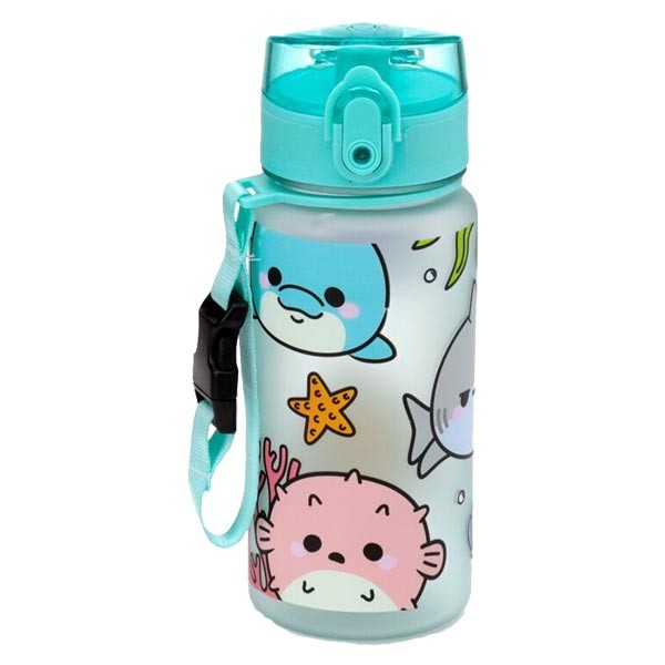 Adoramals Sealife Pop Top Shatterproof Children's Bottle 350ml 2 Adoramals Sealife Pop Top Shatterproof Children's Bottle 350ml - Image 2