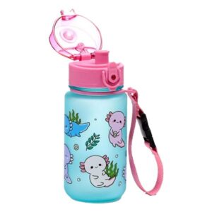 Adoramals Axolotl Pop Top Shatterproof Children's Bottle 350ml
