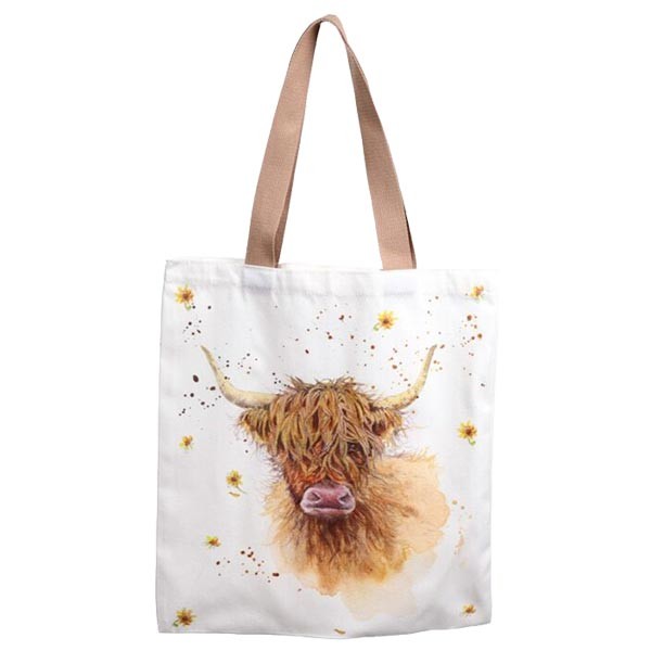 Jan Pashley Highland Coo Tote Bag 1 Jan Pashley Highland Coo Tote Bag