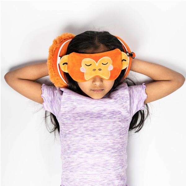 Relaxeazzz Adoramals Orangutan Plush Travel Pillow & Eye Mask 2 Relaxeazzz Adoramals Orangutan Plush Travel Pillow & Eye Mask - Image 2