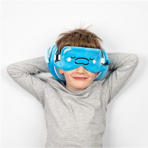 Relaxeazzz Adoramals Dolphin Plush Travel Pillow & Eye Mask 2 Relaxeazzz Adoramals Dolphin Plush Travel Pillow & Eye Mask - Image 2