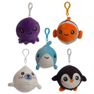 Adoramals Squeezies Squishy Plush Sealife Keyring