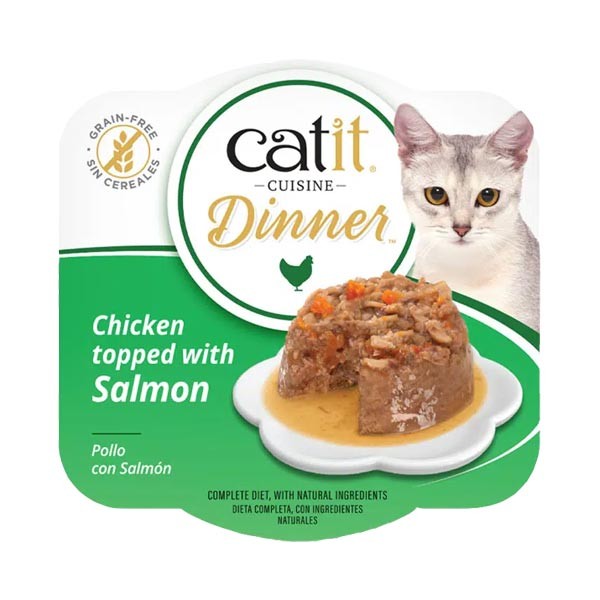 Catit Chicken Dinner with Salmon 75g 1 Catit Chicken Dinner with Salmon 75g