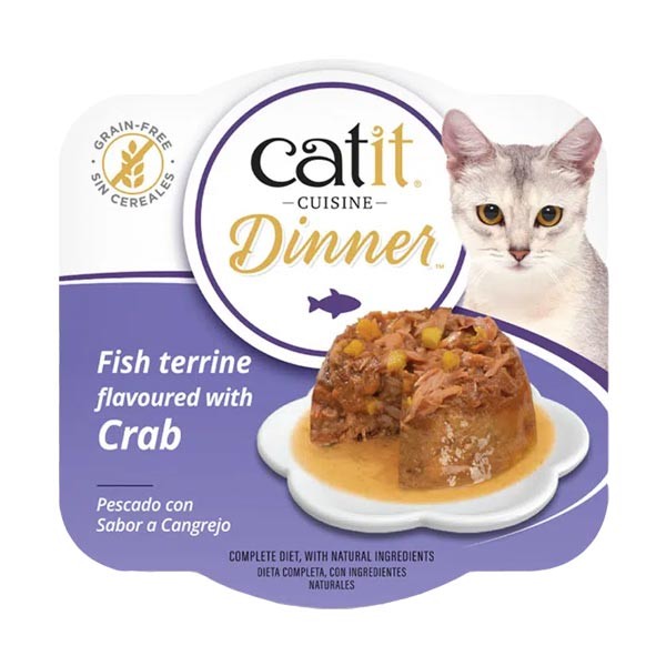 Catit Fish Dinner with Crab 75g 1 Catit Fish Dinner with Crab 75g