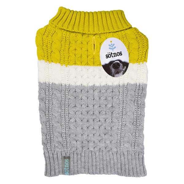 Colour Block Grey & Yellow Sweater S 23cm 1 Colour Block Grey & Yellow Sweater S 23cm