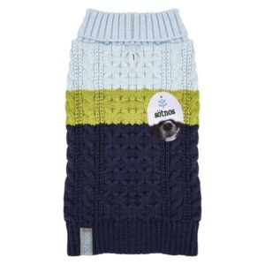 Colour Block Blue and Green Sweater M 33cm