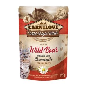 Carnilove Wild Boar with Chamomile 85g Pouch Wet Cat Food