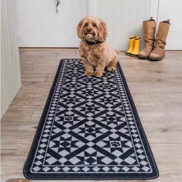 Pet Rebellion Victorian Tile Dog Runner 1 Pet Rebellion Victorian Tile Dog Runner