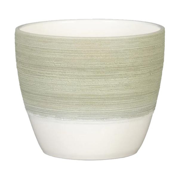 Scheurich Flower Pot 950 Matcha Cream 14cm 1 Scheurich Flower Pot 950 Matcha Cream 14cm
