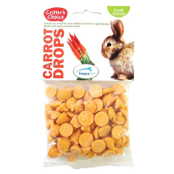 Critters Choice Carrot Drops 75g Small Animal Treat 1 Critters Choice Carrot Drops 75g Small Animal Treat