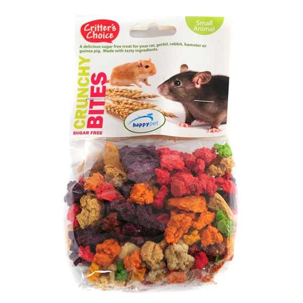 Critters Choice Fruity Crunchy Bites 100g Small Animal Treat 1 Critters Choice Fruity Crunchy Bites 100g Small Animal Treat
