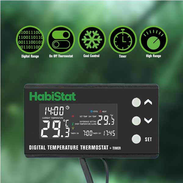 HabiStat Digital Temperature Thermostat Timer 600 Watt 2 HabiStat Digital Temperature Thermostat Timer 600 Watt - Image 2