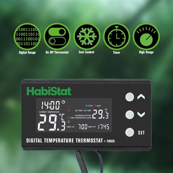 HabiStat Digital Temperature Thermostat Day/Night Timer 3 HabiStat Digital Temperature Thermostat Day/Night Timer - Image 3