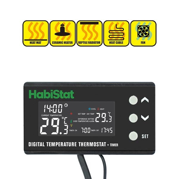 HabiStat Digital Temperature Thermostat Day/Night Timer 4 HabiStat Digital Temperature Thermostat Day/Night Timer - Image 4