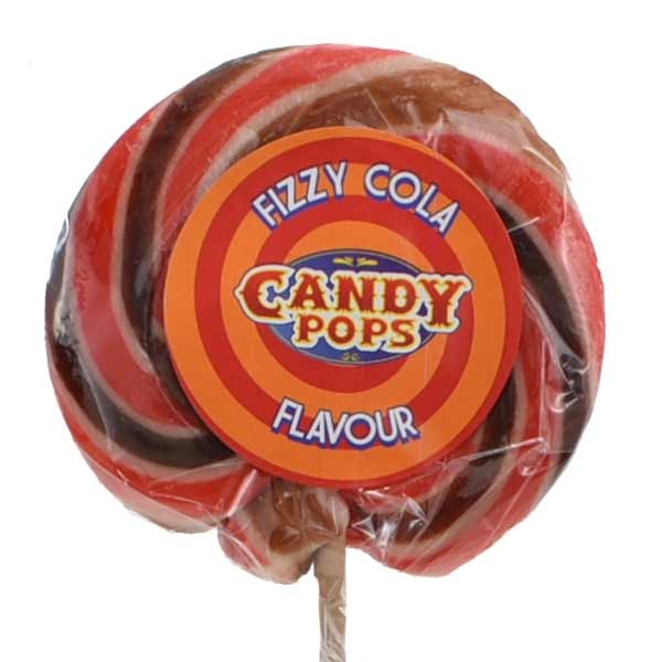McAdams Candy Pops Large Fizzy Cola Wheel Lolly 75g 1 McAdams Candy Pops Large Fizzy Cola Wheel Lolly 75g
