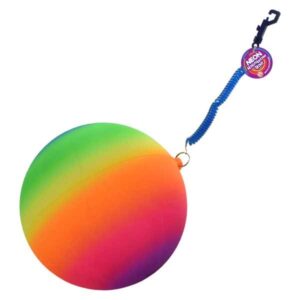 Neon Rainbow Ball With Keychain