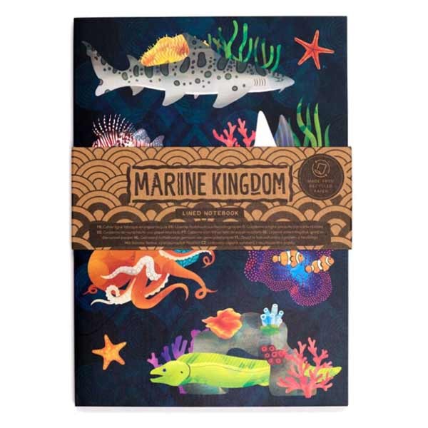 Marine Kingdom Recycled Paper A5 Notebook 1 Marine Kingdom Recycled Paper A5 Notebook