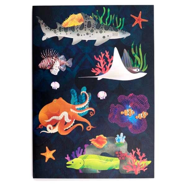 Marine Kingdom Recycled Paper A5 Notebook 2 Marine Kingdom Recycled Paper A5 Notebook - Image 2