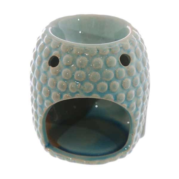Small Crackle Glaze Ceramic Buddha Head Oil Burner 2 Small Crackle Glaze Ceramic Buddha Head Oil Burner - Image 2