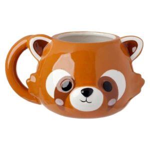 Adoramals Red Panda Head Ceramic Shaped Mug