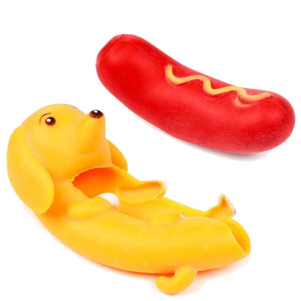 Stretchy Hot Dog Sausage Dog Toy 3 Stretchy Hot Dog Sausage Dog Toy - Image 3
