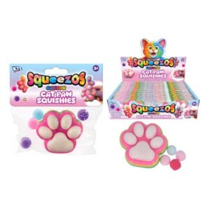 Squishy Rainbow Cat Paw With Bobbles
