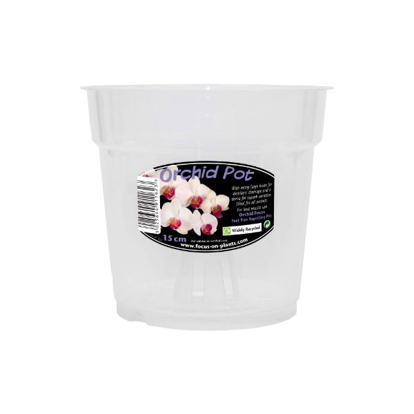 Growth Tech Clear Orchid Pot 15cm 1 Growth Tech Clear Orchid Pot 15cm