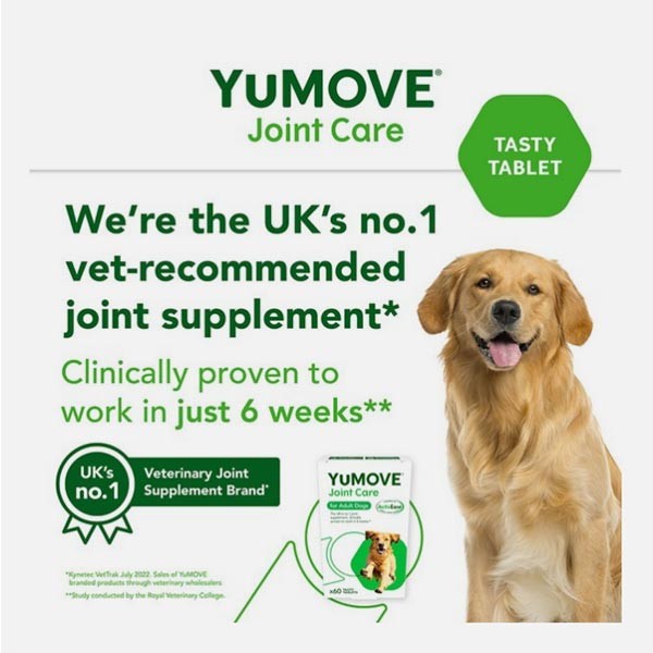 YuMOVE Joint Care for Adult Dogs 60 Pack 3 YuMOVE Joint Care for Adult Dogs 60 Pack - Image 3