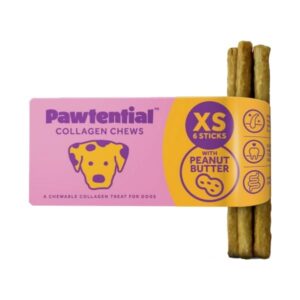 Pawtential Collagen Peanut Butter Chew Sticks X-Small 6 Pack