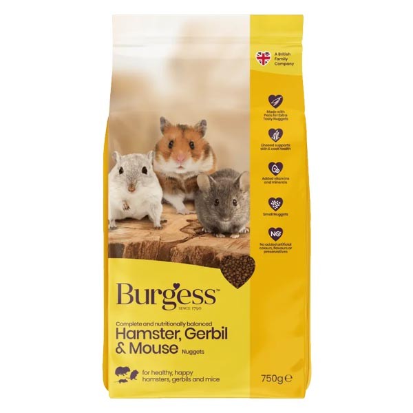 Burgess Hamster & Gerbil Food 750g 1 Burgess Hamster & Gerbil Food 750g