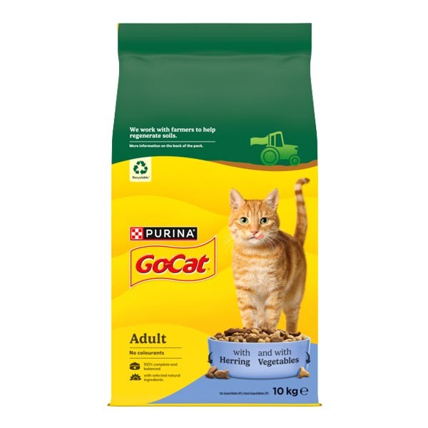 Go-Cat Complete Adult Herring & Vegetables 10kg 1 Go-Cat Complete Adult Herring & Vegetables 10kg