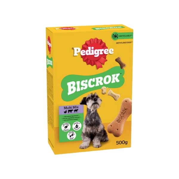 Pedigree Biscrok Multi Mix Biscuits 500g Dog Treat 1 Pedigree Biscrok Multi Mix Biscuits 500g Dog Treat