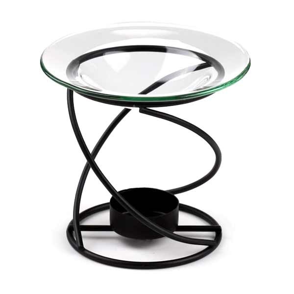 Eden Black Thin Metal Spiral Oil & Wax Melt Burner 1 Eden Black Thin Metal Spiral Oil & Wax Melt Burner