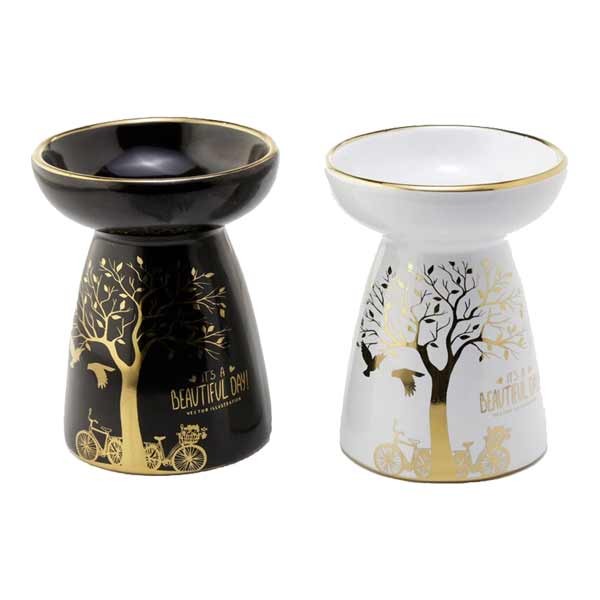 Eden Metallic Gold Tree Ceramic Oil & Wax Melt Burner 1 Eden Metallic Gold Tree Ceramic Oil & Wax Melt Burner