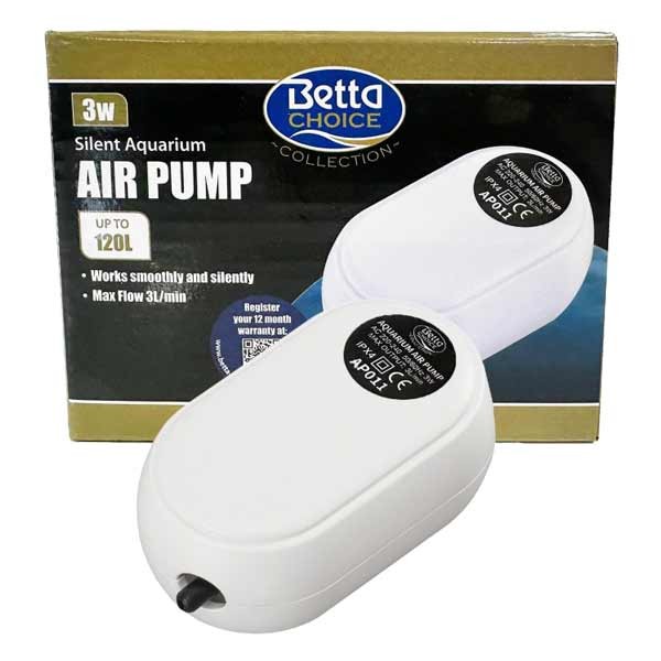Betta Choice Silent Air Pump 3w 1 Betta Choice Silent Air Pump 3w