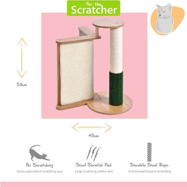 Happy Pet Carrick Corner Cat Scratch Post 2 Happy Pet Carrick Corner Cat Scratch Post - Image 2