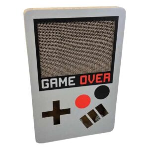 Happy Pet Tabby Patch Gameboy Cardboard Cat Scratcher