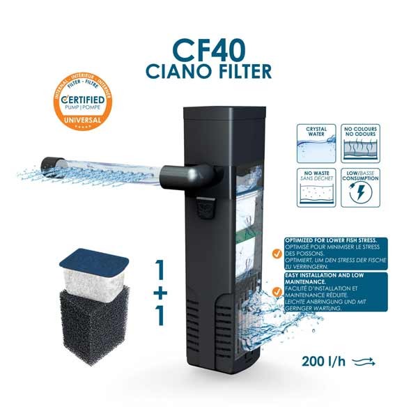 Ciano Aqua 30 Black Aquarium 40x20x40cm 3 Ciano Aqua 30 Black Aquarium 40x20x40cm - Image 3