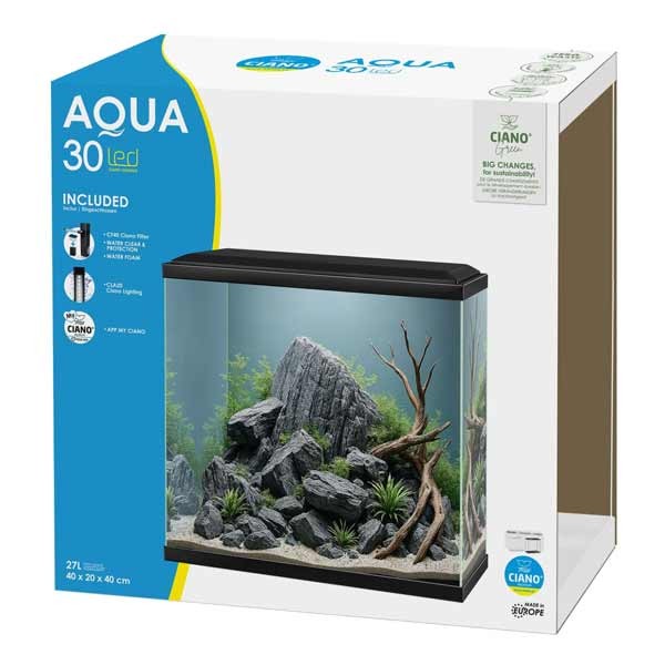 Ciano Aqua 30 Black Aquarium 40x20x40cm 4 Ciano Aqua 30 Black Aquarium 40x20x40cm - Image 4