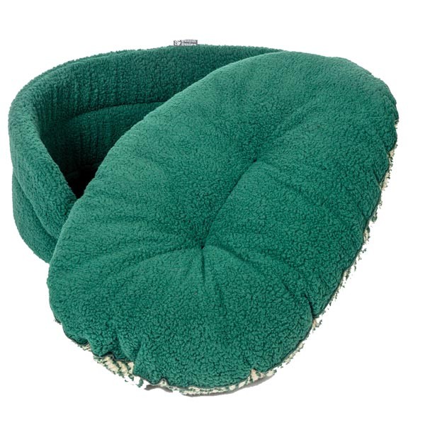 Danish Design Sherpa Fleece Green Herringbone Slumber Bed 30" 2 Danish Design Sherpa Fleece Green Herringbone Slumber Bed 30" - Image 2