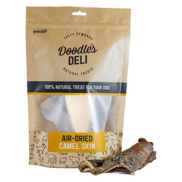 Doodles Deli Air Dried Camel Skin 100g Dog Treat 1 Doodles Deli Air Dried Camel Skin 100g Dog Treat