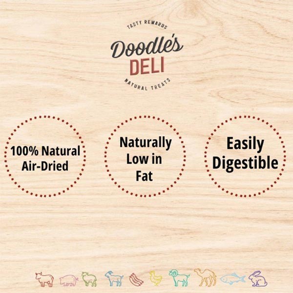Doodles Deli Air Dried Lamb Ears (without hair) 100g Dog Treat 2 Doodles Deli Air Dried Lamb Ears (without hair) 100g Dog Treat - Image 2